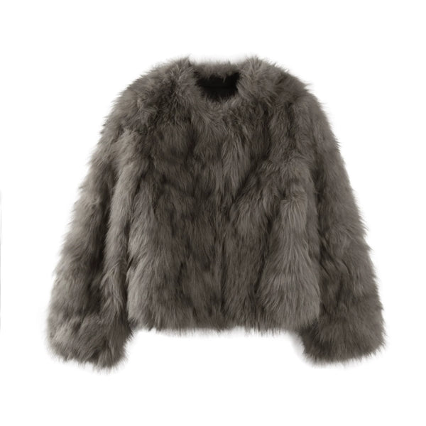 Pine-Soft Velvet Fur Coat
