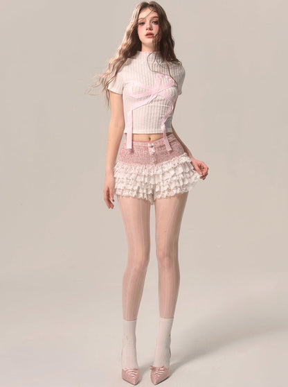 Sweet Doll Knit Crop Top