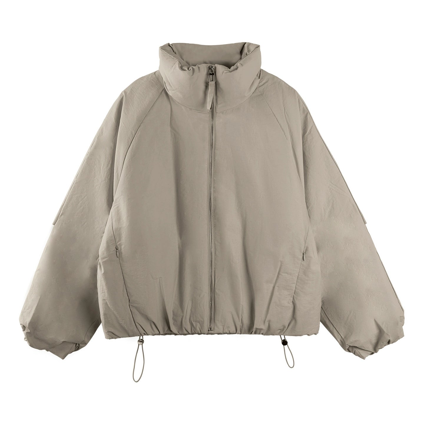 Floral Pleated Down Jacket