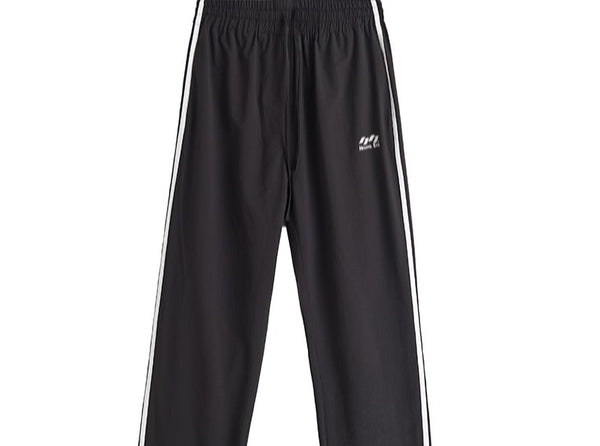 Stand up collar striped track jacket