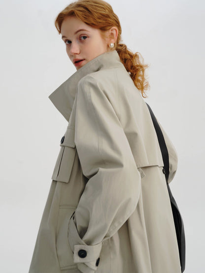 Contemporary Belted Trench Coat