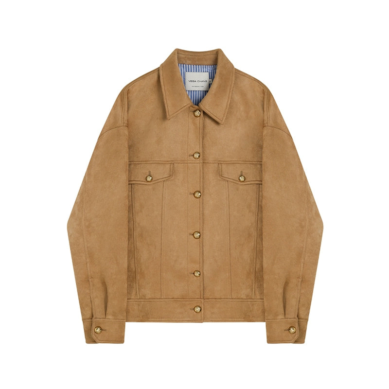 Imitation Suede Jacket