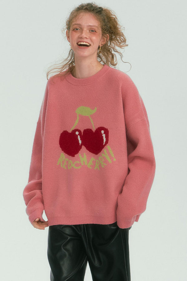 Fruit Pattern Silhouette Jumper Top