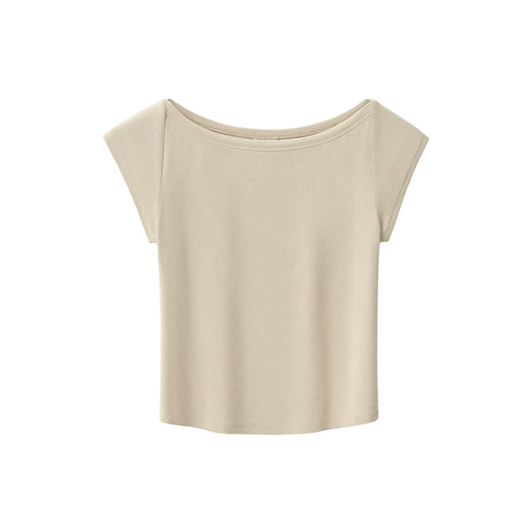 Soft White Off-Shoulder Top