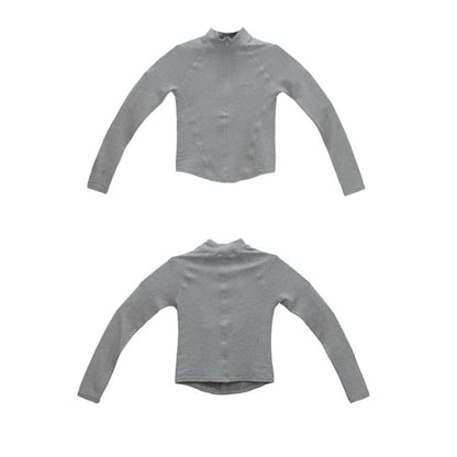 Gray Velvet Jazz Dance Cardigan Top