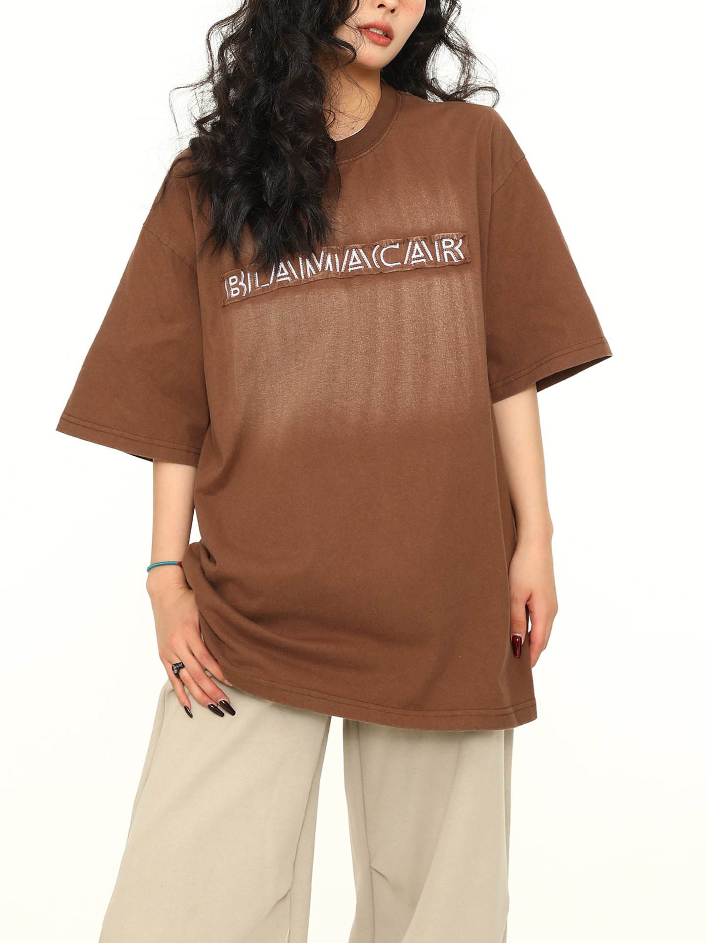 Maillard Brown Short Sleeve Top