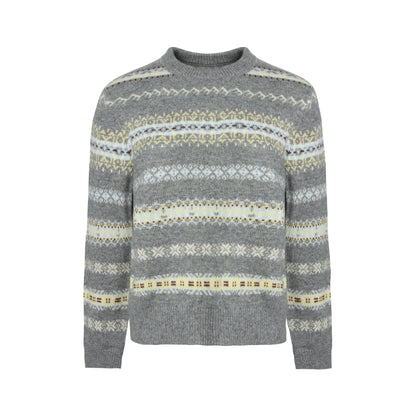 Fair Isle Jacquard Striped Sweater