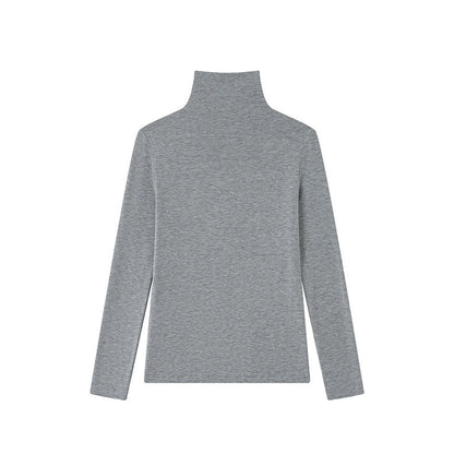 Tencel Wool Seamless Turtleneck Sweater