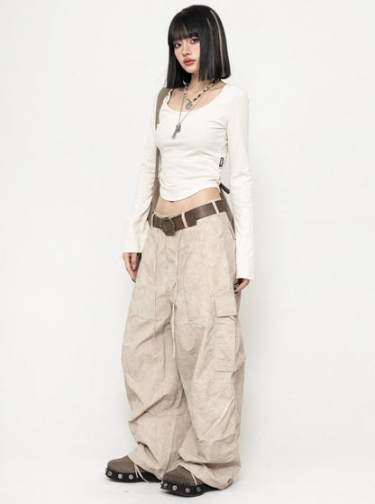 Retro Loose Casual Cargo Pants