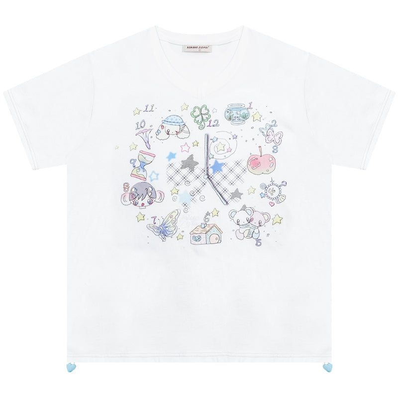 Loose Fit Art Print T-Shirt