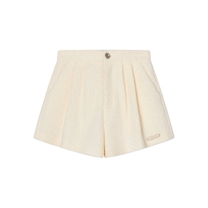 Warm A-Line Wool Shorts