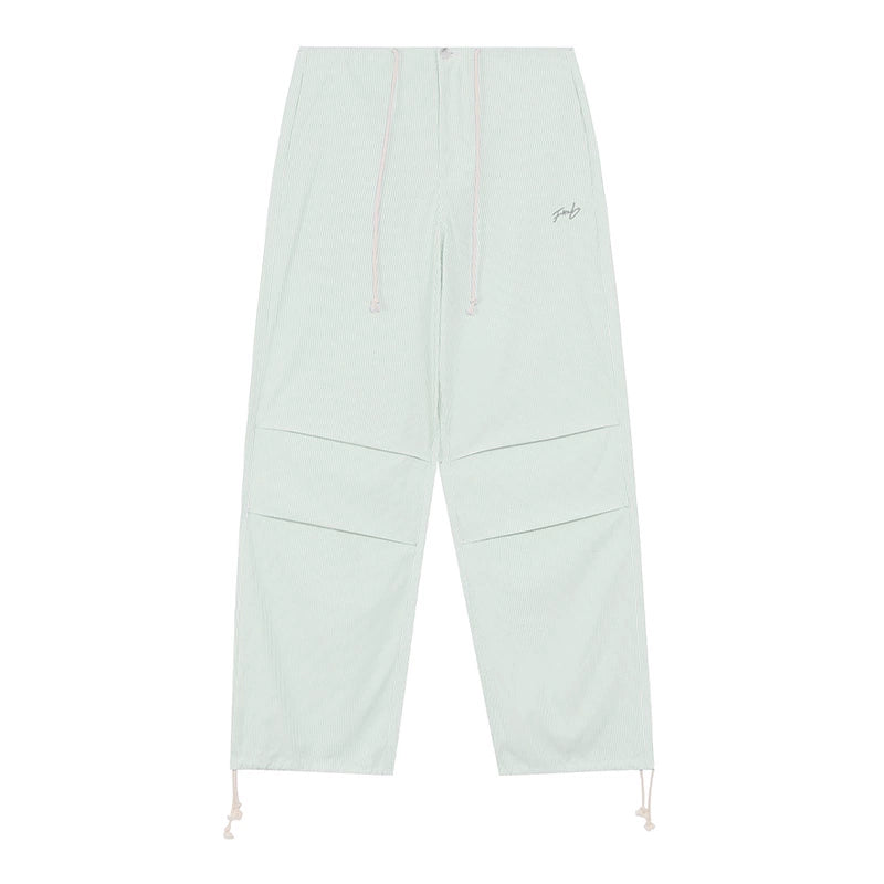 Loose Summer Vertical Stripe Slacks Pants