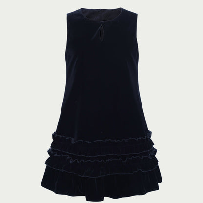 Velvet Lace A-Line Mini Dress