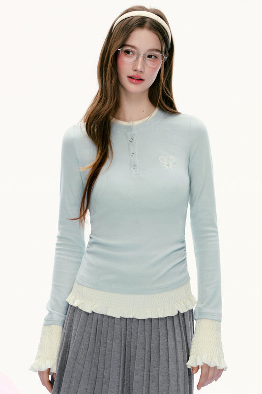 Retro Slim Waist Knit Sweater