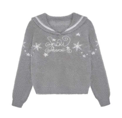 Sweet Gray Sailor Sweater