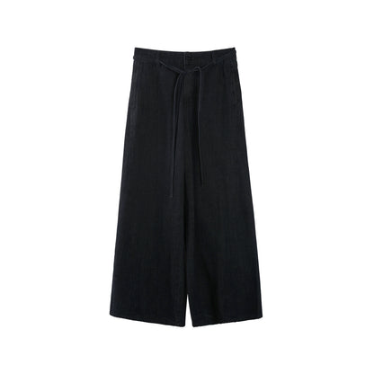 Chic Denim Vest Pants Set-Up