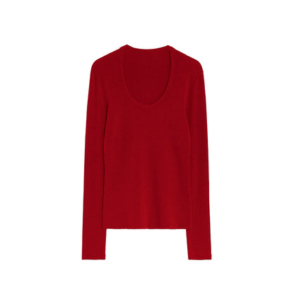 Sheep Wool Slim Knitwear Sweater