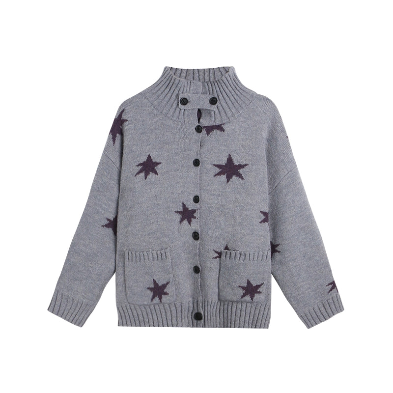 Reversible Star Cardigan Sweater Jacket Set-Up