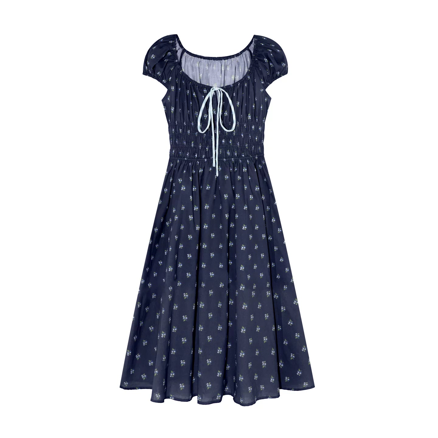 Floral Bow Long Dress