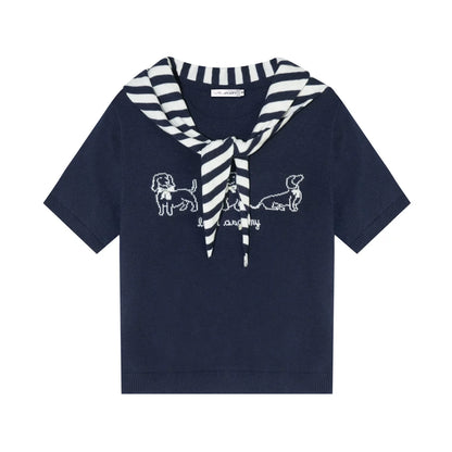 Wool Blend Puppy Sweater Set