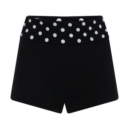 Retro Polka Dot Pleated Shorts