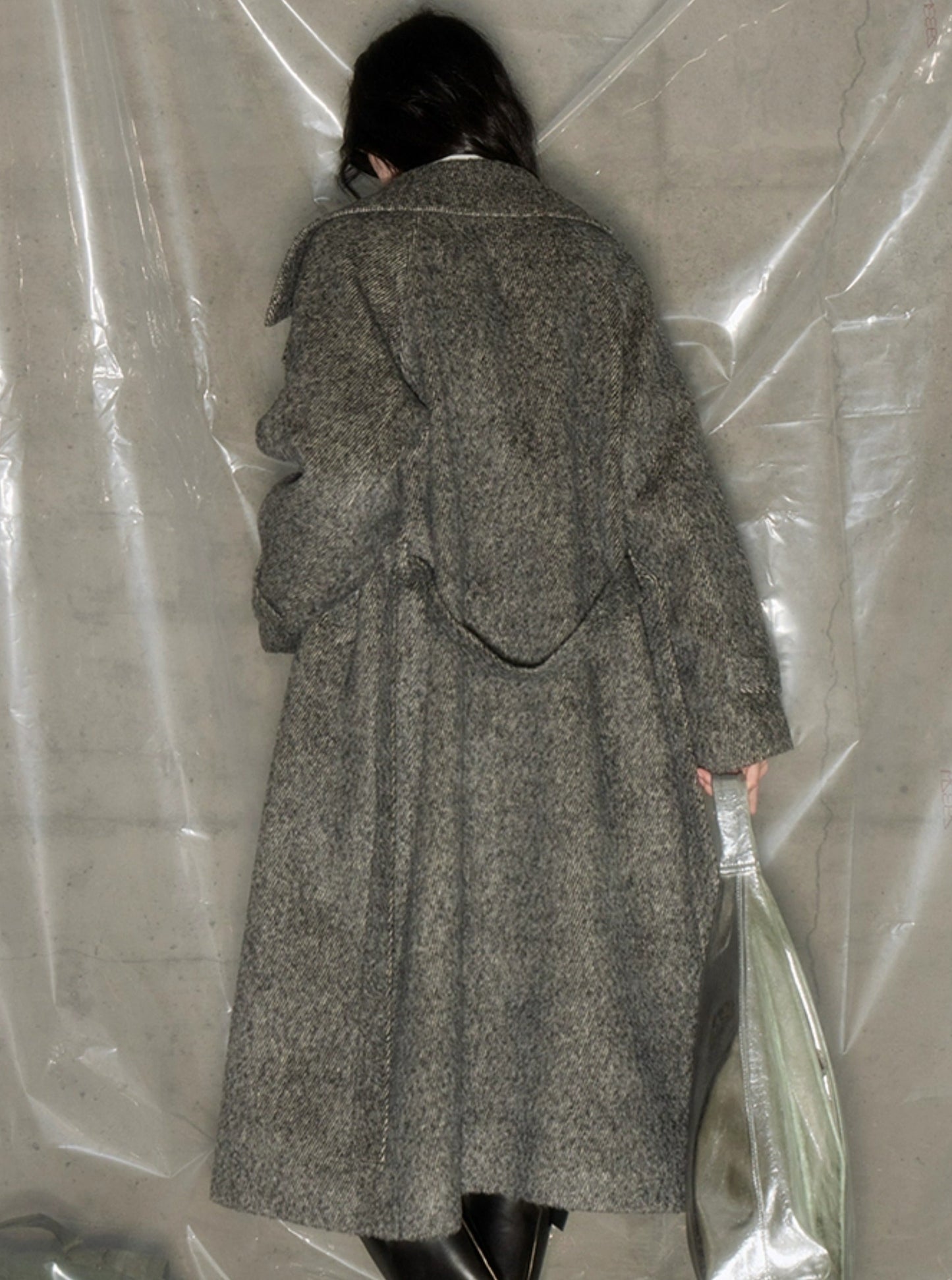 gray squid blazer coat