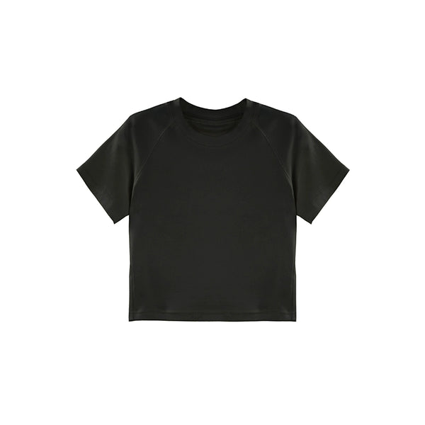 Slim White Crop T-Shirt