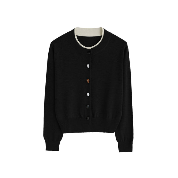 Premium Wool Slim Cardigan Sweater