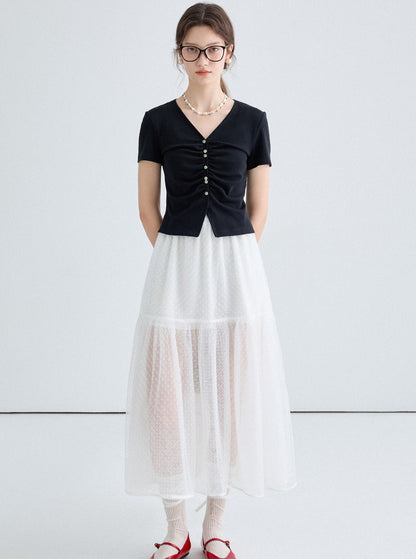 Polka Dot Tulle Skirt