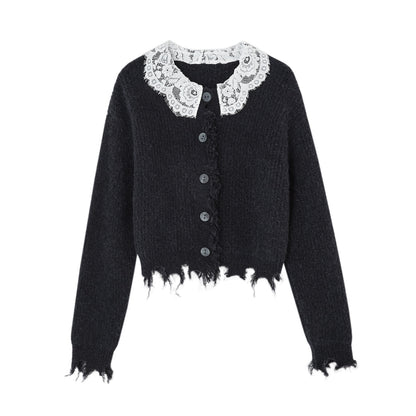 Lace Doll-Neck Top