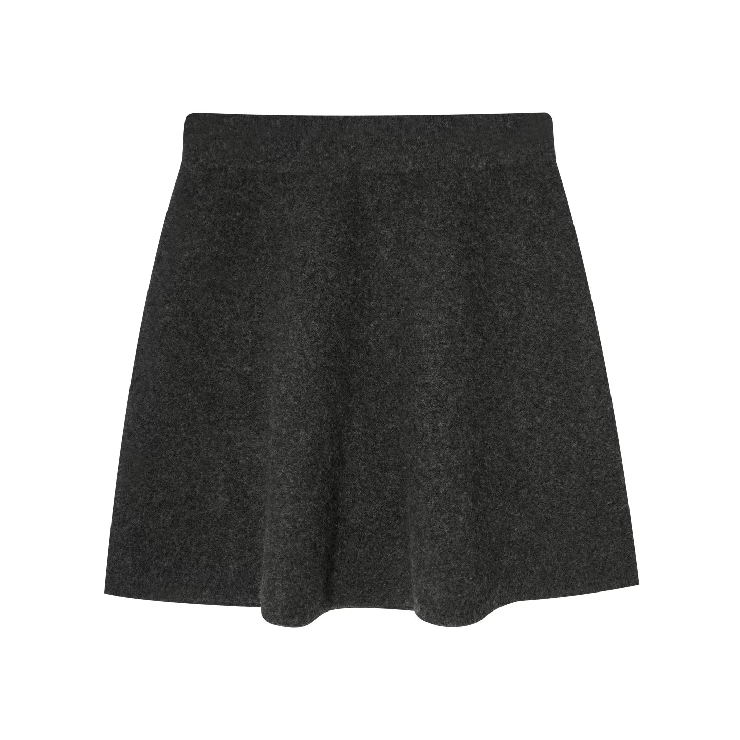 Wool Fur Collar Knit Jacket Set-Up