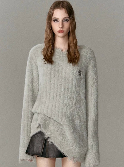 sense imitation mink sweater top