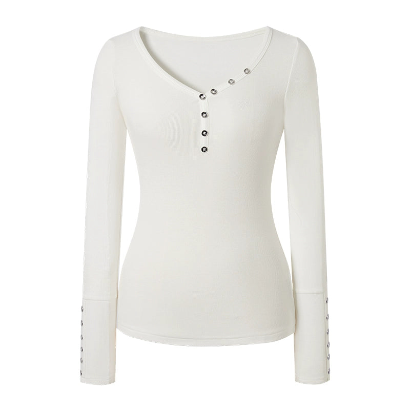 Black-White Knit Sweater