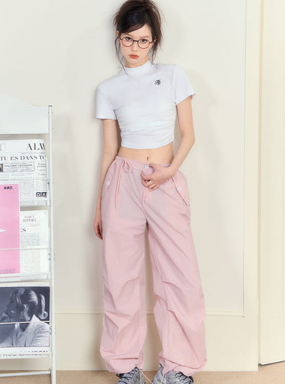 American croptop pleated top