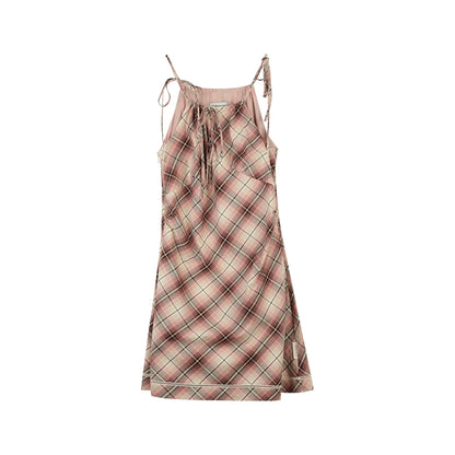 Plaid Slip Dress