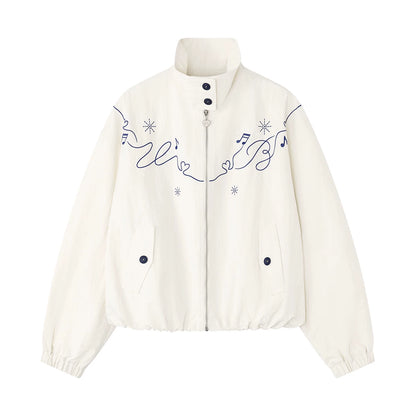 Dynamic Trajectory Embroidered Jacket