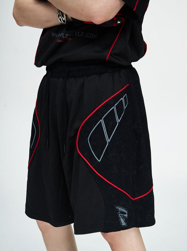 Racing Basketball Mesh Shorts