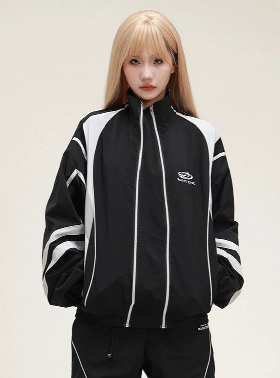 American Striped Jacket Set