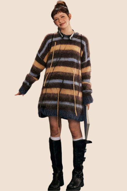 Long Tassel Knit Sweater