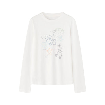 Berry Waltz Printed Thin T-Shirt