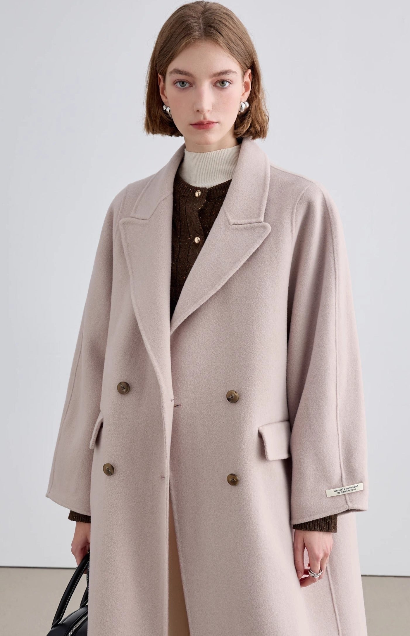 French retro woolen coat