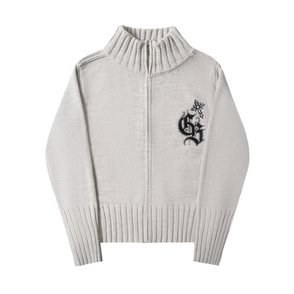 Vintage Spice Jacquard Knitted Cardigan