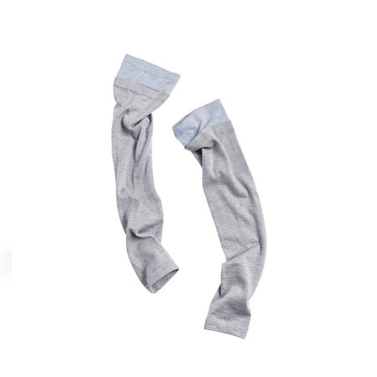 High-Gloss Two-Tone Slouch Socks