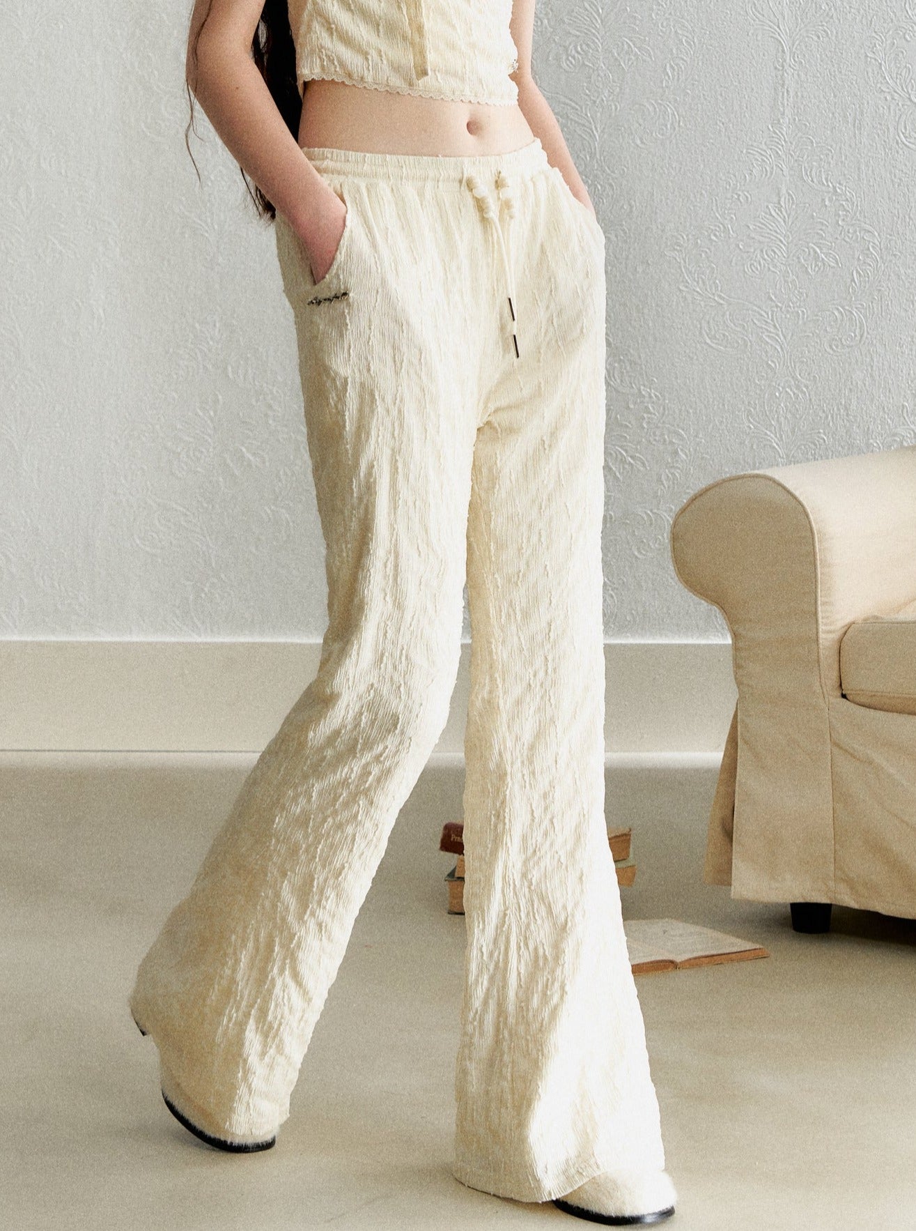 Retro Loose Drape Trousers