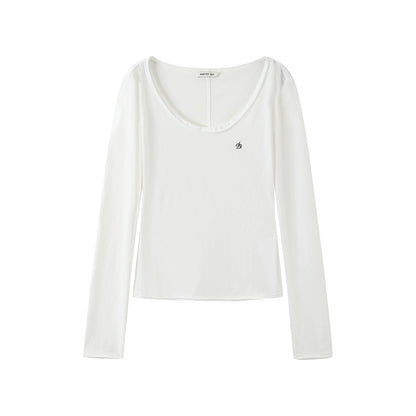 Slimming Base Long-Sleeved T-Shirt