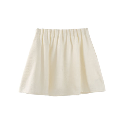 Designer White Short Skirt