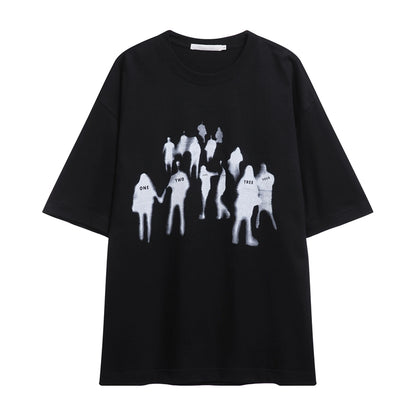 Retro Touching Shadow T-Shirt