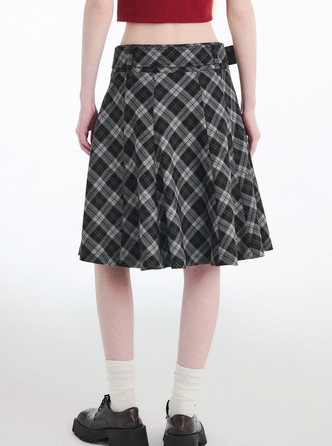 Retro Academy Checked Skirt