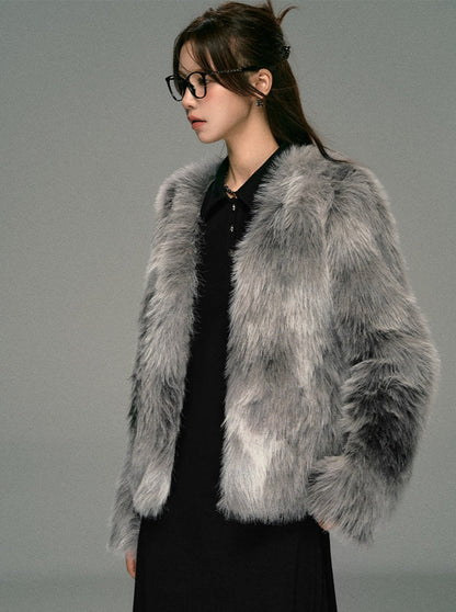 French high-end fur coat