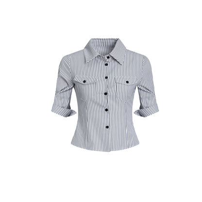 Retro Stripe Pocket Shirt